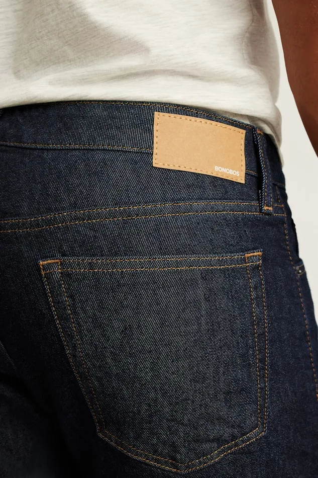 Men Bonobos Jeans Flannel Lined Jeans Resin Rinse