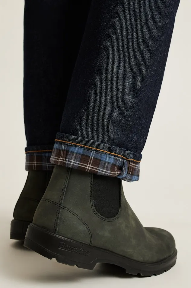 Men Bonobos Jeans Flannel Lined Jeans Resin Rinse
