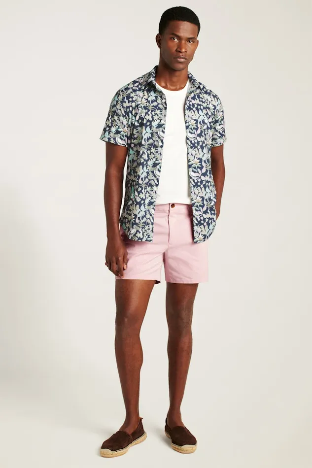 Men Bonobos Short Sleeve Shirts Tech Short Sleeve Shirt Navy Toucan Paradise