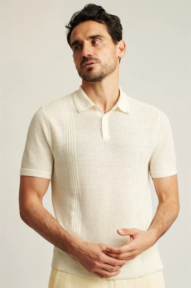 Men Bonobos Sweater Polos Hudson Italian Sweater Polo White Linen Men Bonobos Sweater Polos Hudson Italian Sweater Polo White Linen
