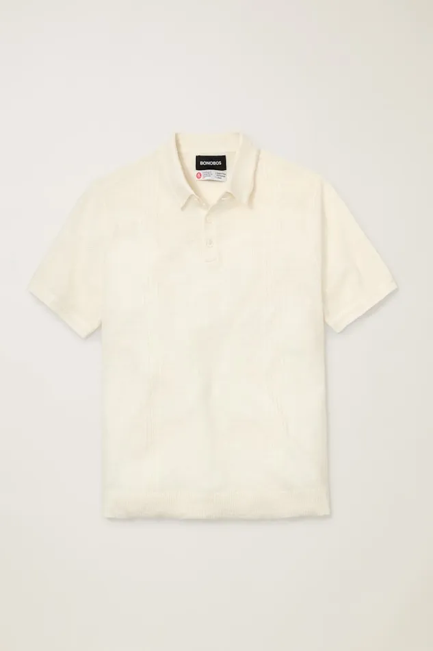 Men Bonobos Sweater Polos Hudson Italian Sweater Polo White Linen Men Bonobos Sweater Polos Hudson Italian Sweater Polo White Linen