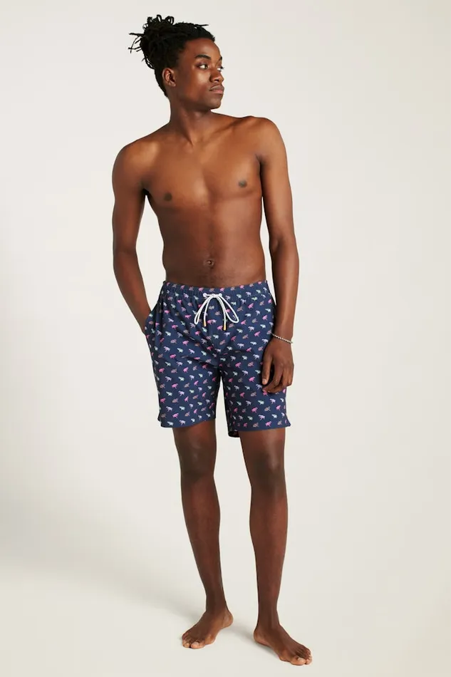 Men Bonobos Swim Trunks Riviera Recycled Swim Trunks Navy Techno Frogs