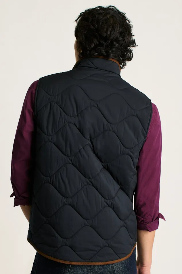 Men Bonobos Vests The Quilted Nylon Vest Jet Black