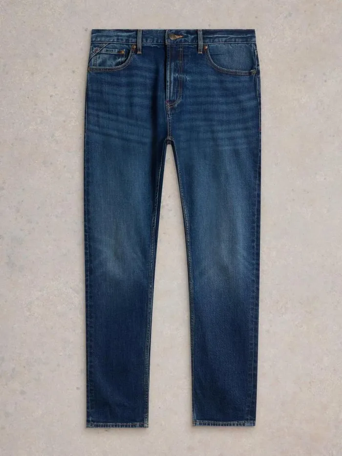Men Bronson Slim Jean Mid Denim White Stuff Jeans Men Bronson Slim Jean Mid Denim White Stuff Jeans