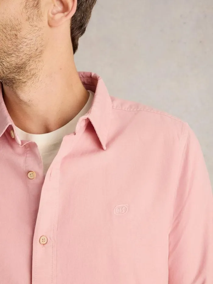 Men Bruton Oxford Shirt Light Pink White Stuff Shirts