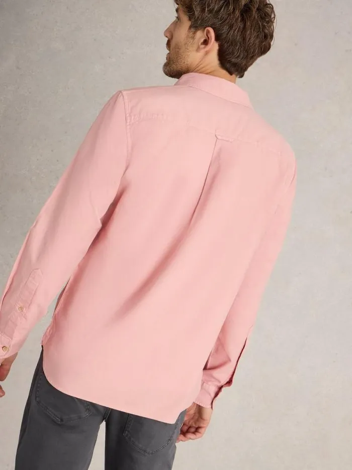 Men Bruton Oxford Shirt Light Pink White Stuff Shirts