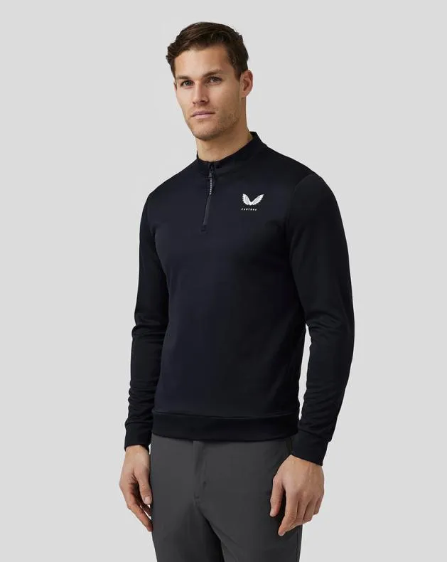 Men Castore 14 Zips Golf Club Classic Quarter Zip Top 8211 Midnight Navy