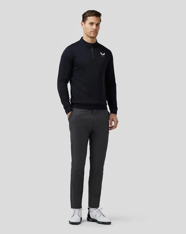 Men Castore 14 Zips Golf Club Classic Quarter Zip Top 8211 Midnight Navy