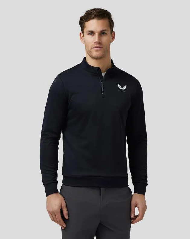 Men Castore 14 Zips Golf Club Classic Quarter Zip Top 8211 Midnight Navy