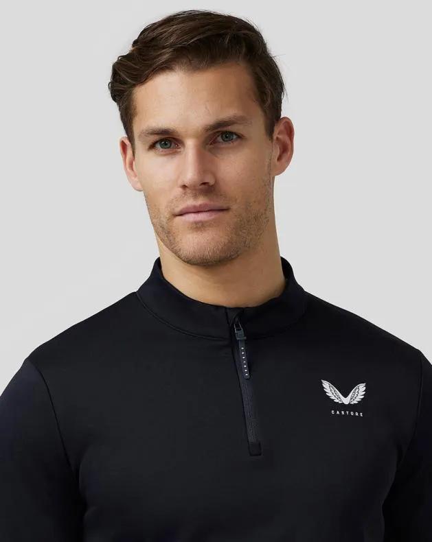 Men Castore 14 Zips Golf Club Classic Quarter Zip Top 8211 Midnight Navy