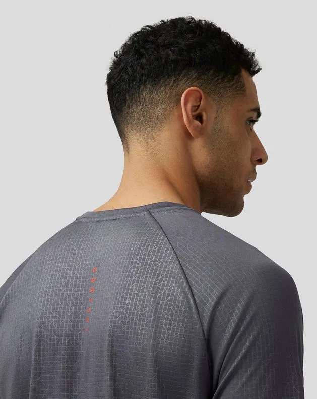 Men Castore Tops Adapt Short Sleeve Printed T Shirt 8211 Grey