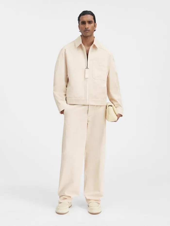 Men Coats and Jackets JACQUEMUS The Linu Jacket Beige
