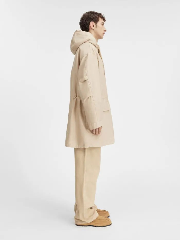 Men Coats and Jackets JACQUEMUS The Marrone Parka Beige Men Coats and Jackets JACQUEMUS The Marrone Parka Beige