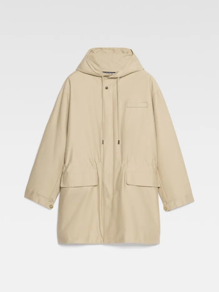 Men Coats and Jackets JACQUEMUS The Marrone Parka Beige Men Coats and Jackets JACQUEMUS The Marrone Parka Beige