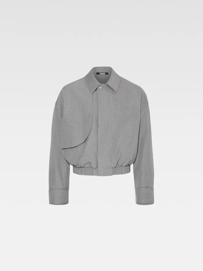 Men Coats and Jackets JACQUEMUS The Salti Jacket Grey Men Coats and Jackets JACQUEMUS The Salti Jacket Grey