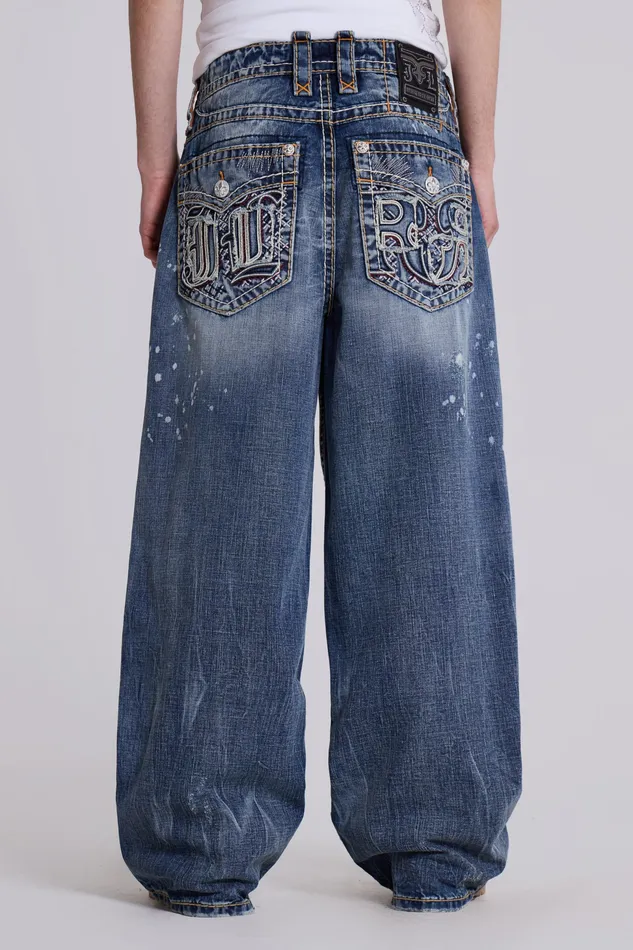 Men Denim Jaded London Shop Rock Revival Axel Colossus Jeans