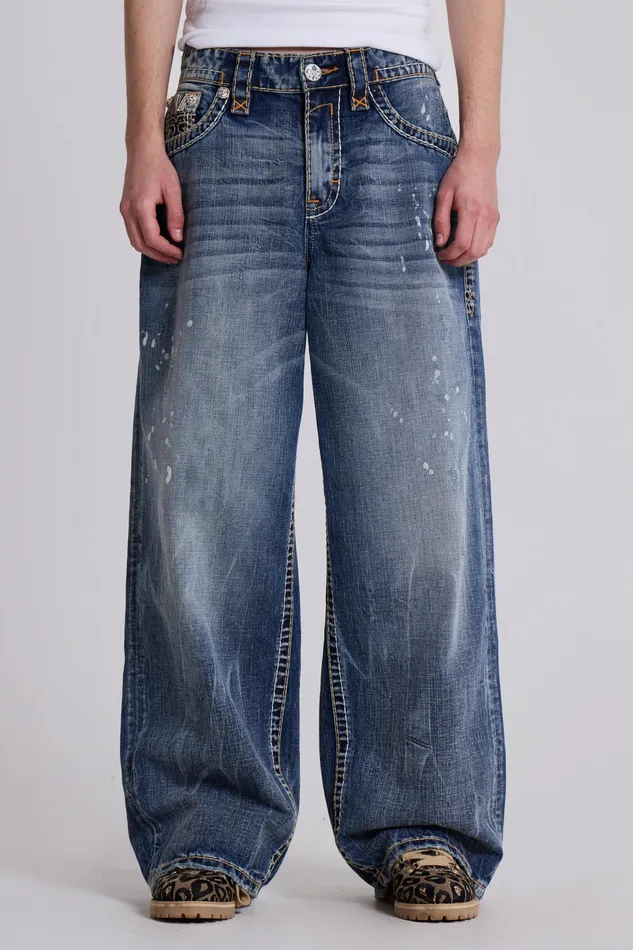Men Denim Jaded London Shop Rock Revival Axel Colossus Jeans
