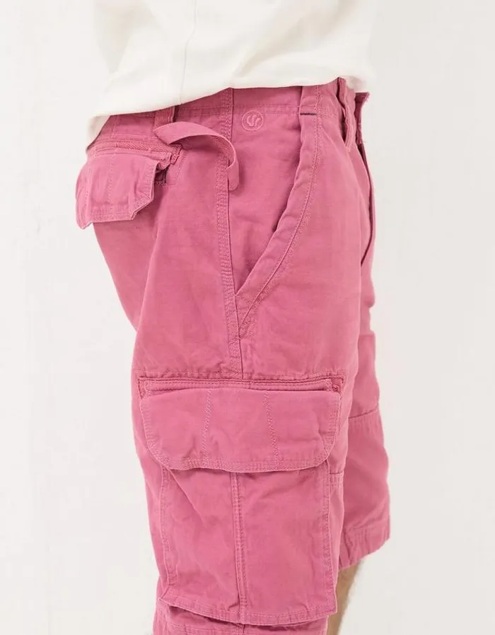 Men FatFace Shorts Breakyard Organic Cotton Cargo Shorts Pink