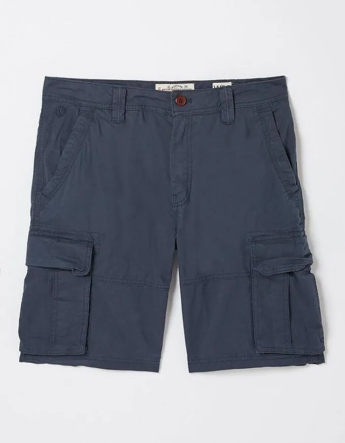 Men FatFace Shorts Bude Lightweight Cargo Shorts Navy