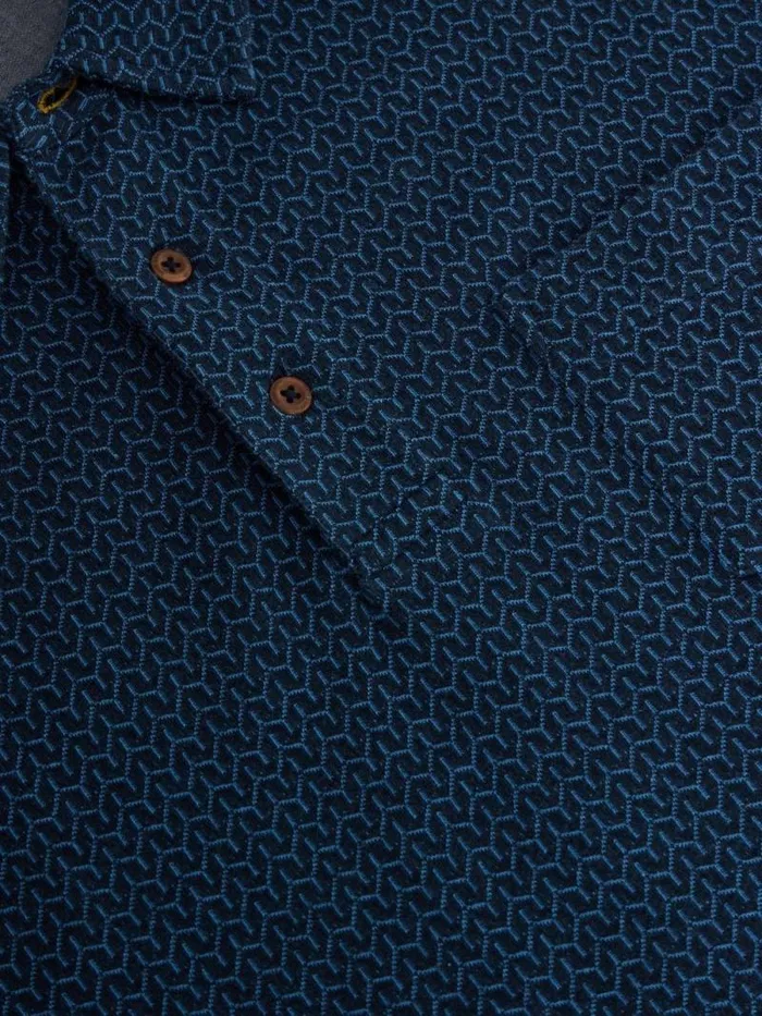 Men Jacquard Polo Dark Navy White Stuff Polo Shirts Men Jacquard Polo Dark Navy White Stuff Polo Shirts
