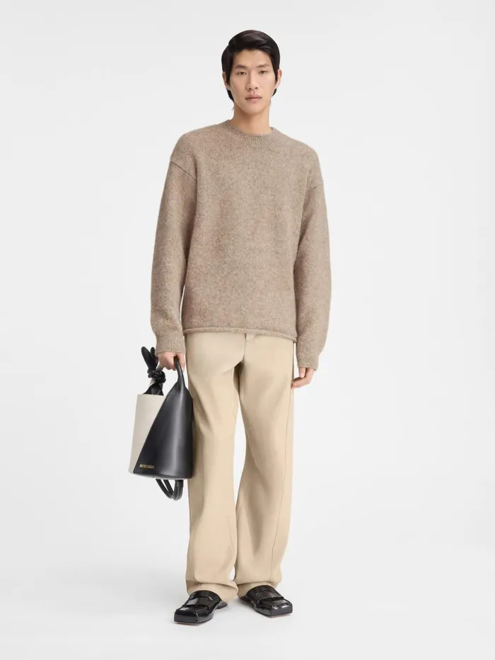 Men Knits JACQUEMUS The Jacquemus Sweater Beige