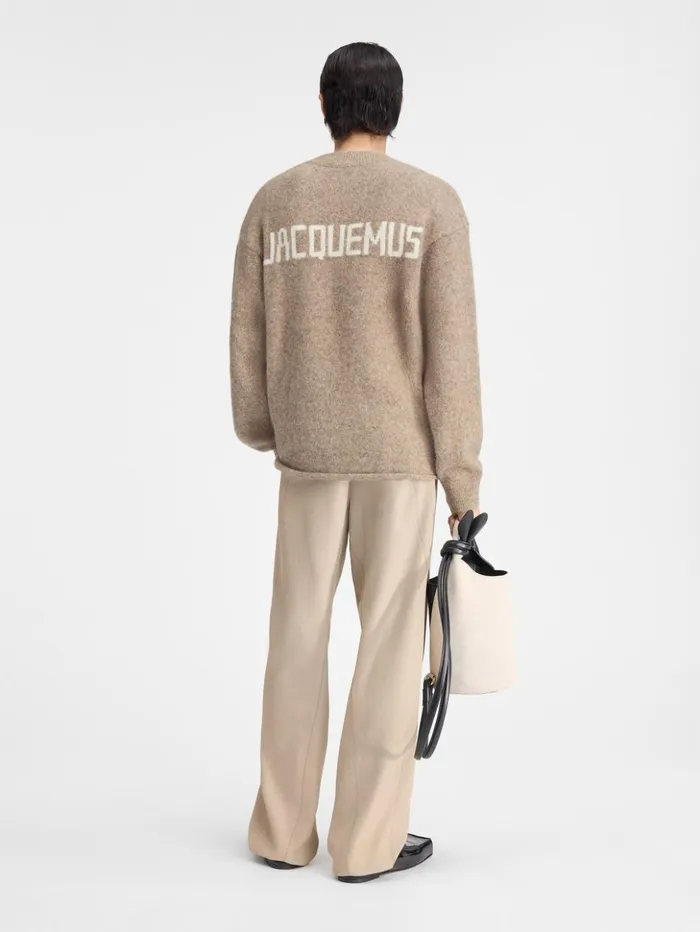 Men Knits JACQUEMUS The Jacquemus Sweater Beige Men Knits JACQUEMUS The Jacquemus Sweater Beige