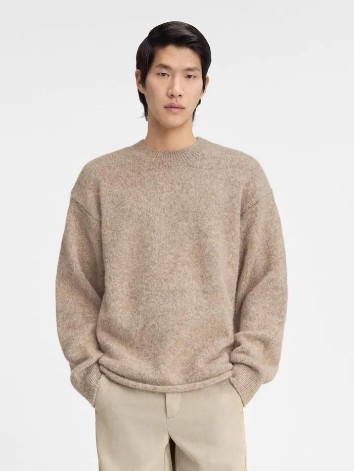 Men Knits JACQUEMUS The Jacquemus Sweater Beige Men Knits JACQUEMUS The Jacquemus Sweater Beige
