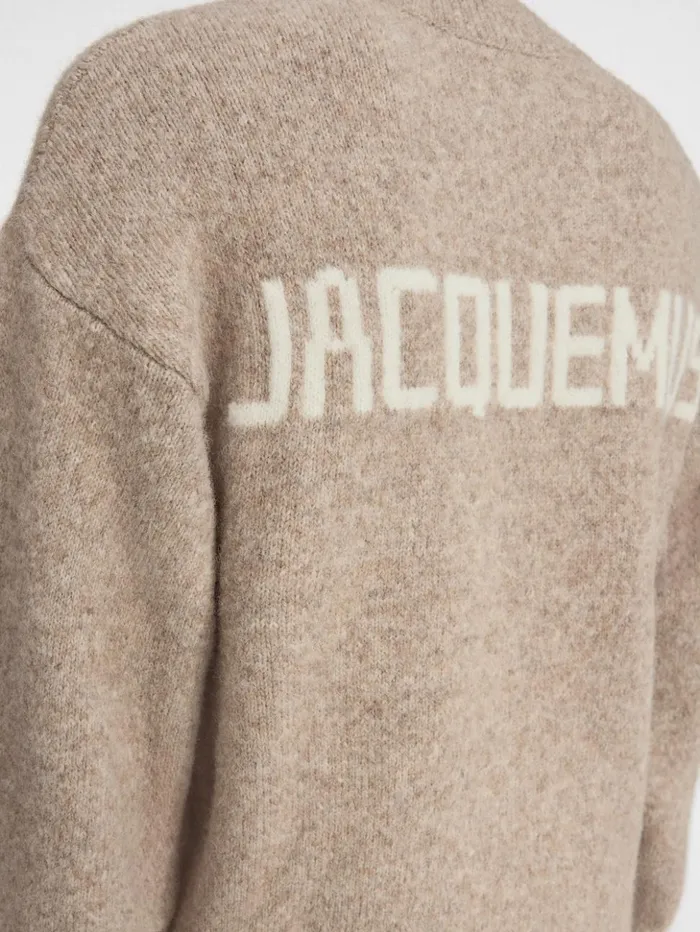 Men Knits JACQUEMUS The Jacquemus Sweater Beige Men Knits JACQUEMUS The Jacquemus Sweater Beige