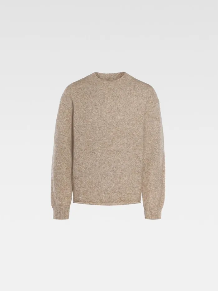 Men Knits JACQUEMUS The Jacquemus Sweater Beige Men Knits JACQUEMUS The Jacquemus Sweater Beige
