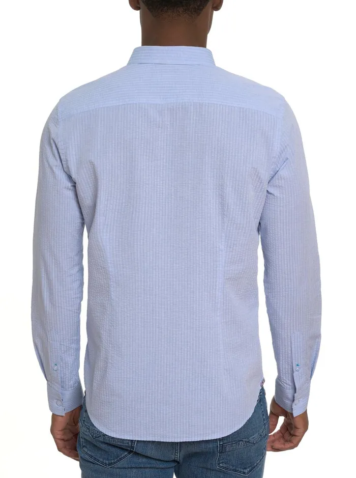 Men Long Sleeve Button Down Shirts Robert Graham ANDREWS LONG SLEEVE BUTTON DOWN SHIRT White