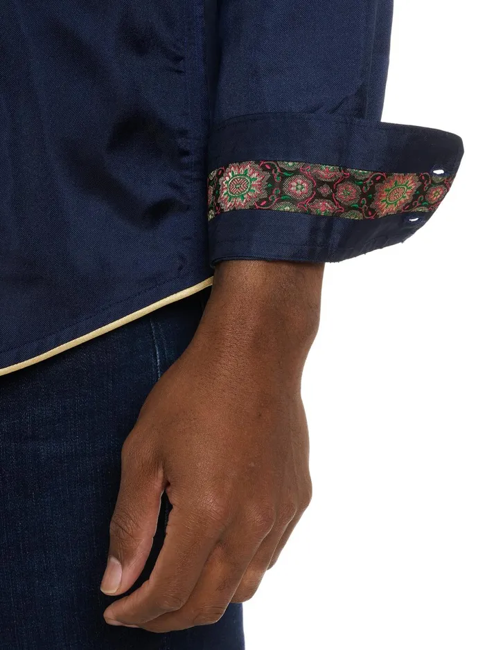 Men Long Sleeve Button Down Shirts Robert Graham LIMITED EDITION THE GOLDEN CREST LONG SLEEVE BUTTON DOWN SHIRT Multi
