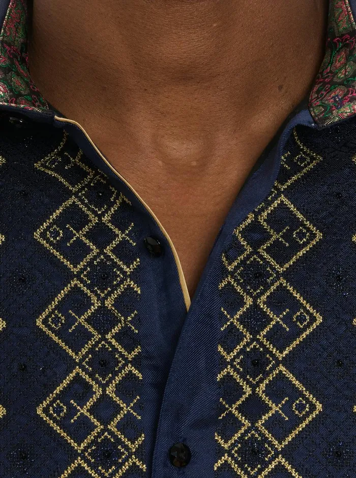 Men Long Sleeve Button Down Shirts Robert Graham LIMITED EDITION THE GOLDEN CREST LONG SLEEVE BUTTON DOWN SHIRT Multi