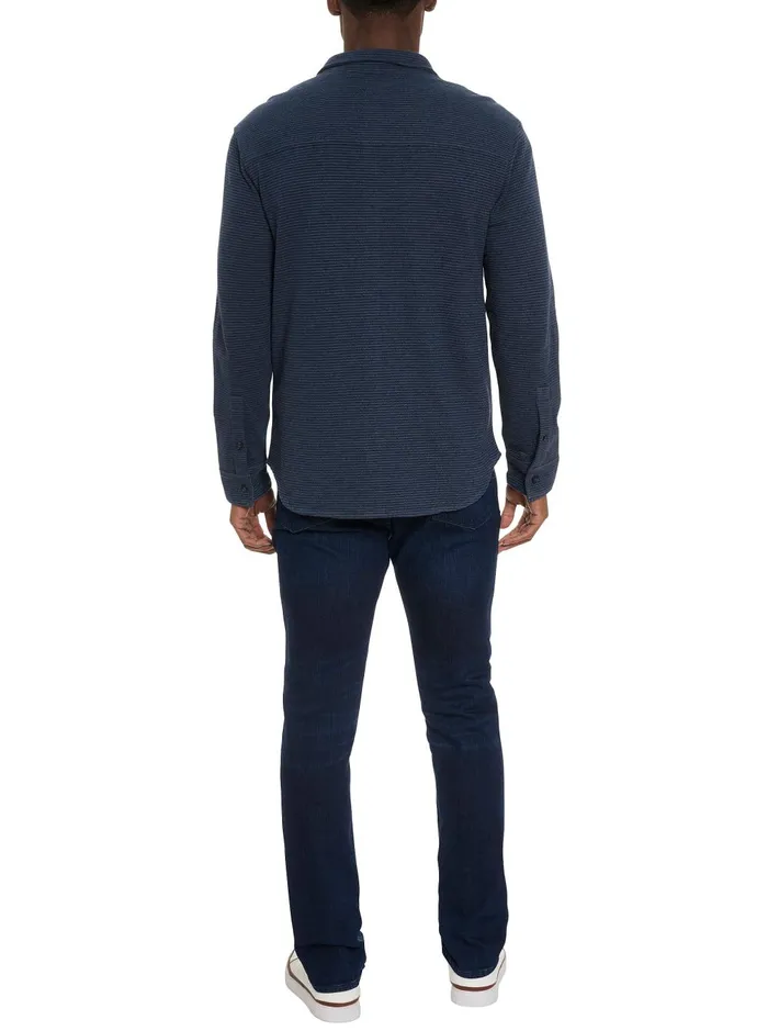 Men Long Sleeve Knits Robert Graham BRUNNER LONG SLEEVE KNIT TOP Indigo