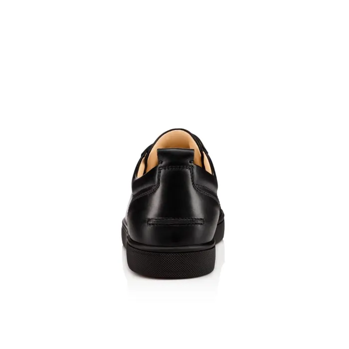 Men Louis Junior Sneakers 8211 Calf Leather 8211 Black Christian Louboutin Sneakers