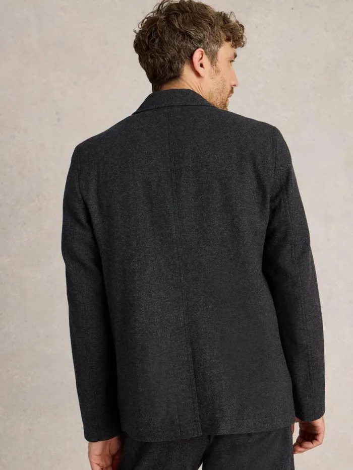 Men McKay Wool Blazer Charcoal Grey White Stuff Blazers Men McKay Wool Blazer Charcoal Grey White Stuff Blazers