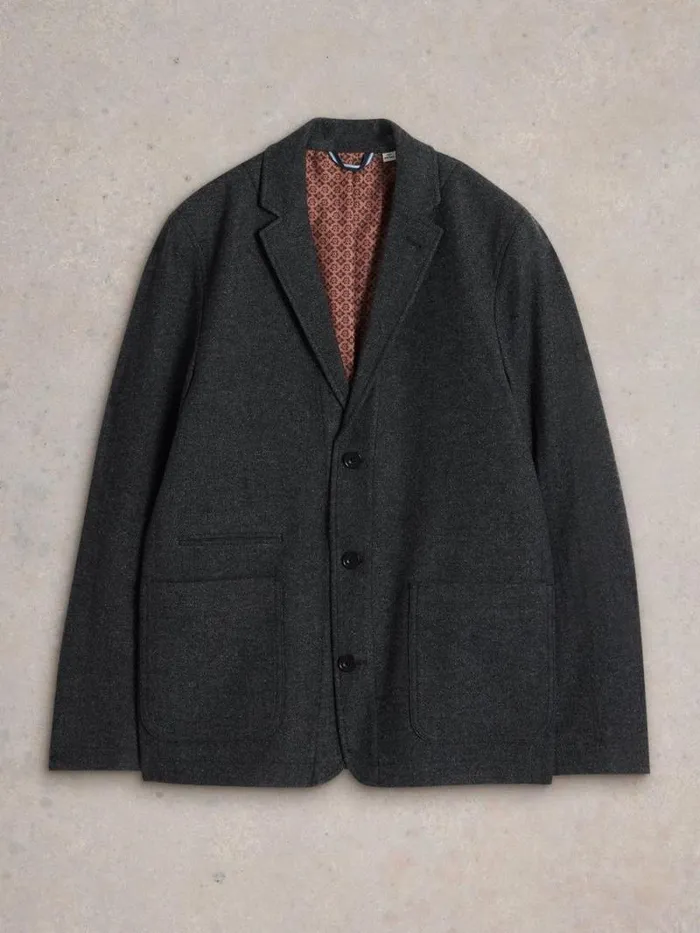Men McKay Wool Blazer Charcoal Grey White Stuff Blazers Men McKay Wool Blazer Charcoal Grey White Stuff Blazers