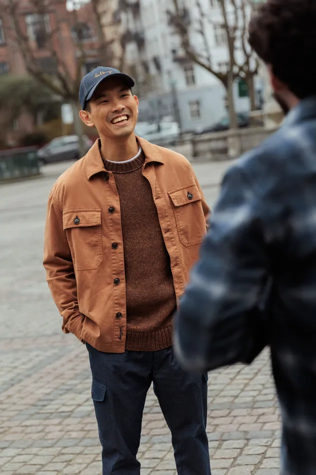 Men MMGMatteo Overshirt Burn Camel Overshirts MOS MOSH