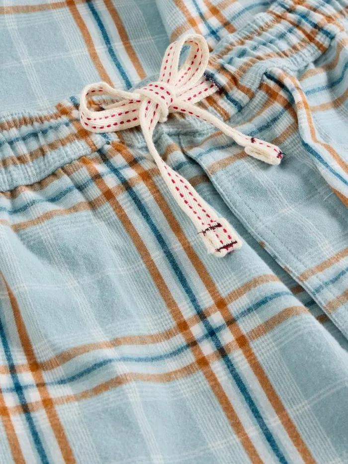 Men Moorland Flannel PJ Trousers Blue Multi White Stuff Loungewear