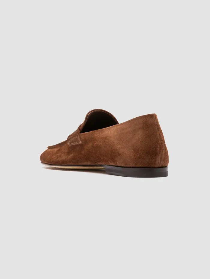 Men Officine Creative Footwear AIRTO 001 Brown Suede Loafers Men Officine Creative Footwear AIRTO 001 Brown Suede Loafers