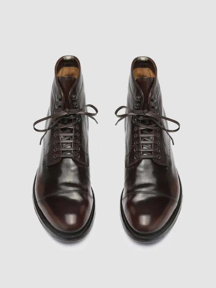 Men Officine Creative Footwear ANATOMIA 016 Brown Leather Ankle Boots Men Officine Creative Footwear ANATOMIA 016 Brown Leather Ankle Boots