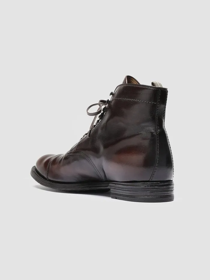 Men Officine Creative Footwear ANATOMIA 016 Brown Leather Ankle Boots Men Officine Creative Footwear ANATOMIA 016 Brown Leather Ankle Boots