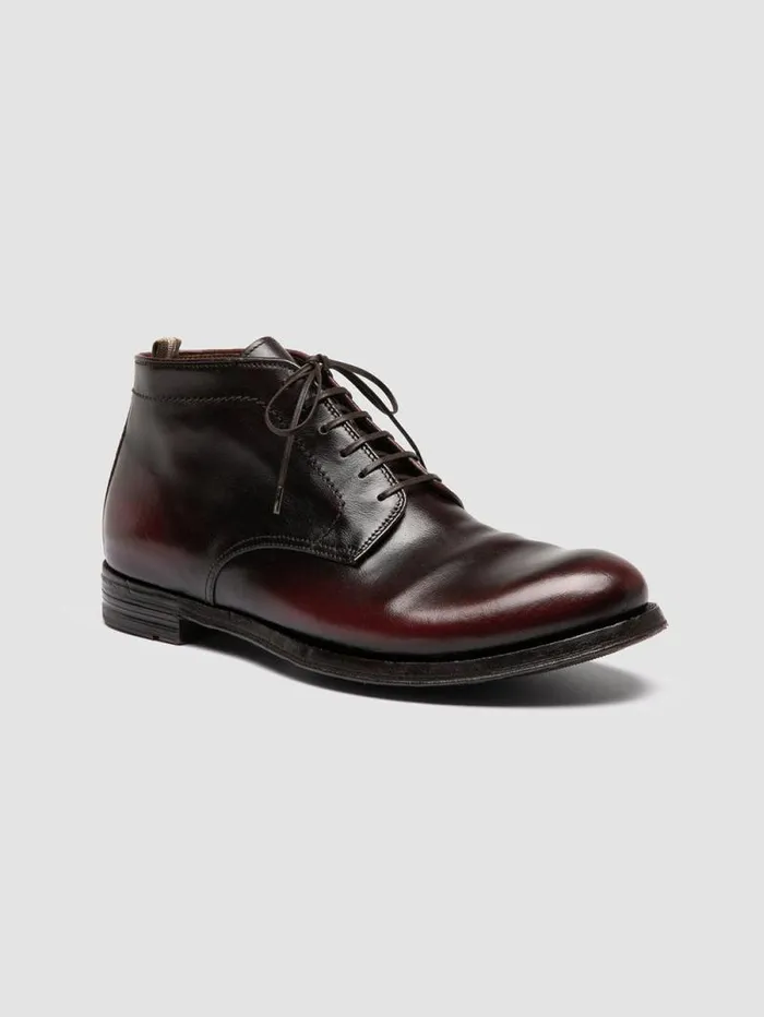 Men Officine Creative Footwear ANATOMIA 88 Burgundy Leather Chukka Boots Men Officine Creative Footwear ANATOMIA 88 Burgundy Leather Chukka Boots