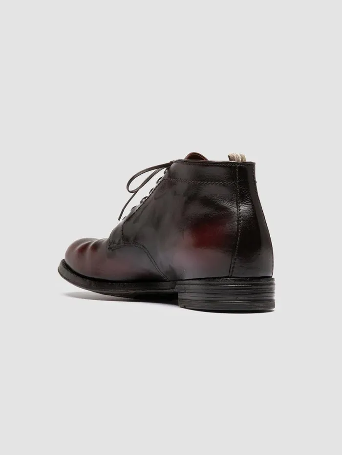Men Officine Creative Footwear ANATOMIA 88 Burgundy Leather Chukka Boots Men Officine Creative Footwear ANATOMIA 88 Burgundy Leather Chukka Boots