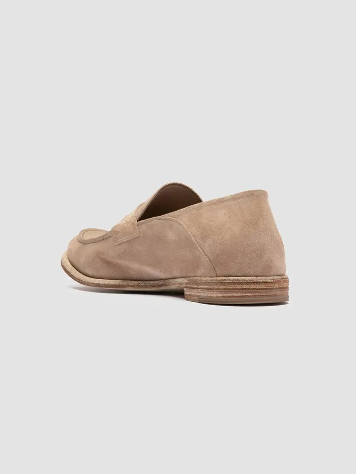 Men Officine Creative Footwear ARCHIVE 522 Brown Suede Penny Loafers