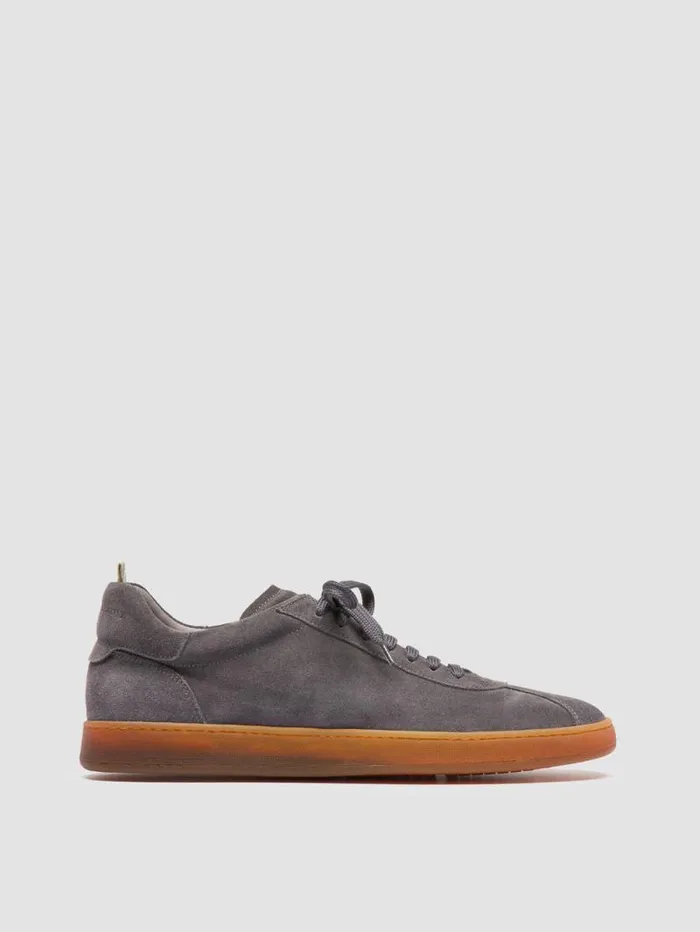 Men Officine Creative Footwear HALO 001 Blue Suede Low Top Sneakers