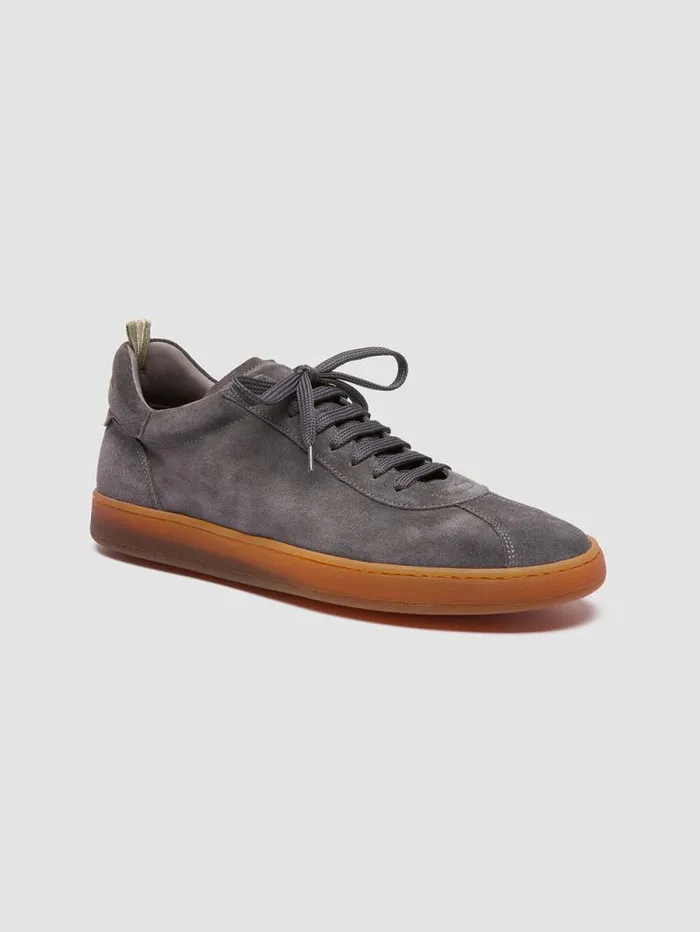 Men Officine Creative Footwear HALO 001 Blue Suede Low Top Sneakers Men Officine Creative Footwear HALO 001 Blue Suede Low Top Sneakers