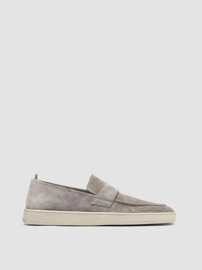 Men Officine Creative Footwear HERBIE 001 Taupe Suede Penny Loafers