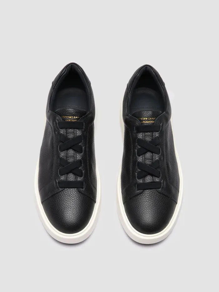 Men Officine Creative Footwear SLOUCH 001 Blue Leather Low Top Sneakers Men Officine Creative Footwear SLOUCH 001 Blue Leather Low Top Sneakers