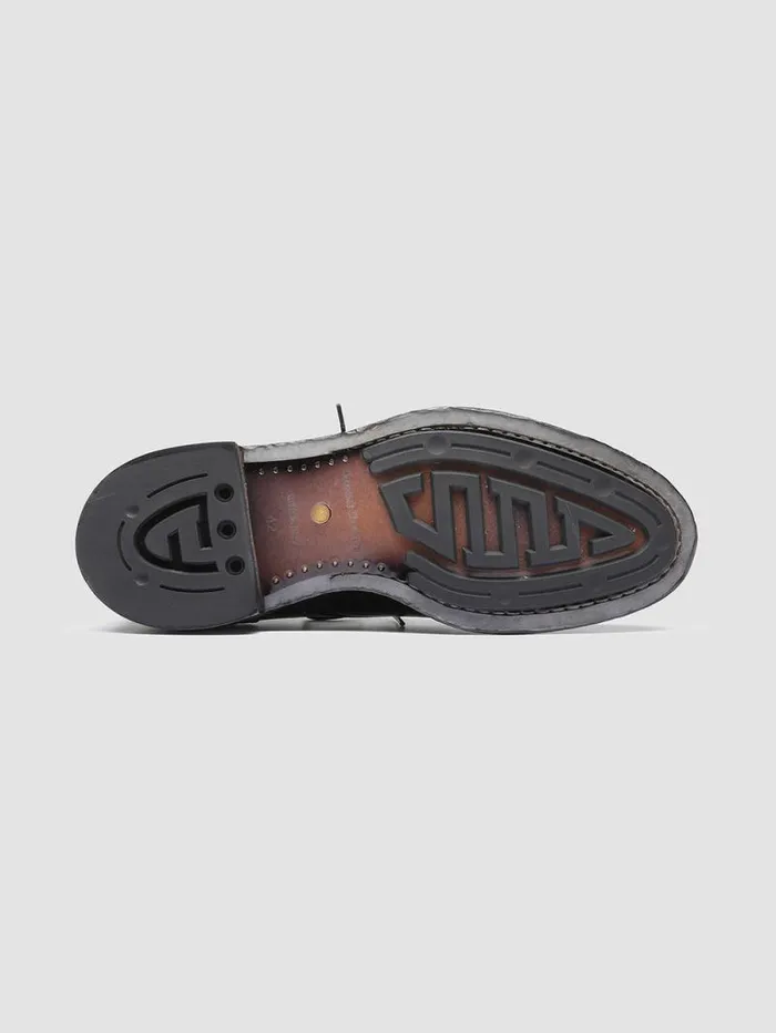 Men Officine Creative Footwear TEMPLE 003 Black Leather Derby Shoes Men Officine Creative Footwear TEMPLE 003 Black Leather Derby Shoes