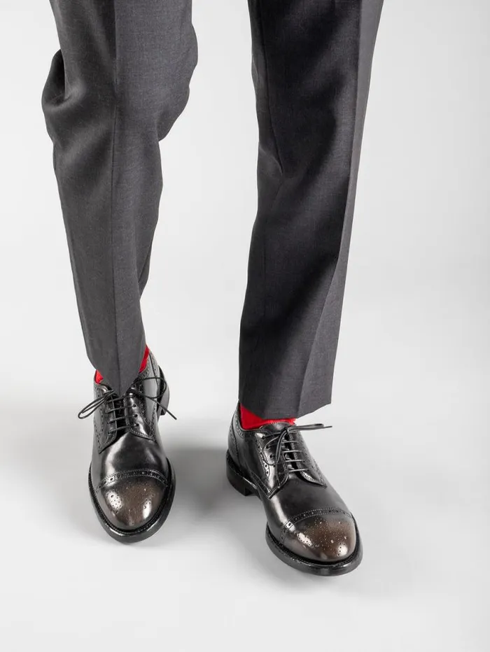 Men Officine Creative Footwear TEMPLE 003 Black Leather Derby Shoes Men Officine Creative Footwear TEMPLE 003 Black Leather Derby Shoes